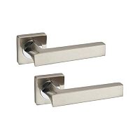 Ручки на розеті KEDR R08.157-AL SN/CP сатин/хром